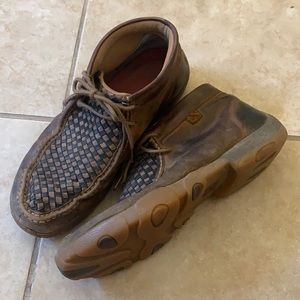 Twisted X woven men’s moccasins